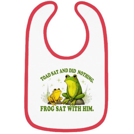 Book Fun Toad sat and did nothing Frog Toad Book Lover Bibs
