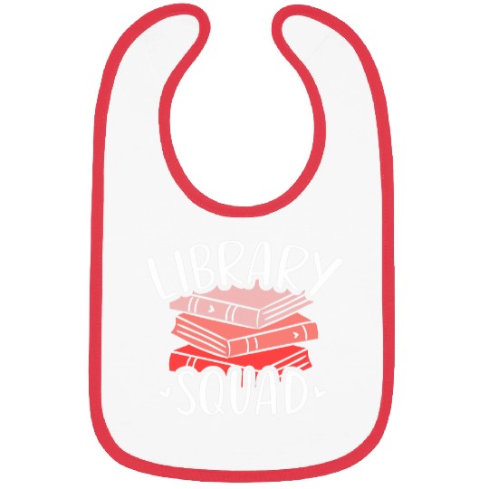 Book Fun Librarian Cute Library Squad Bibs