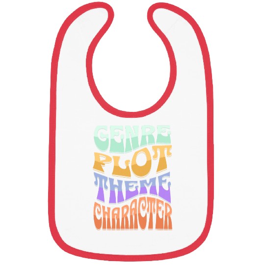 Retro Author Writer Novelist Genre Plot Theme Character Bibs