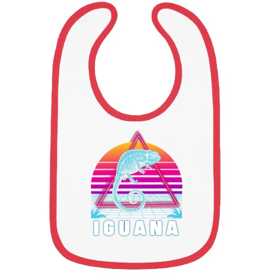 Iguana Pet Lizard Pet Reptile Retro Iguana Bibs
