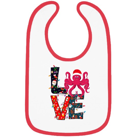 Octopus Pet Xmas Ornament Decor Ugly Christmas Sweater Bibs