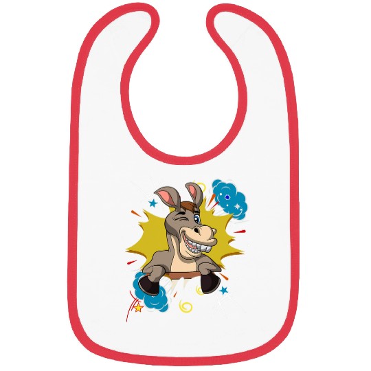 Donkey Pet Farmer Funny Farm Animal Lover Funny Bibs