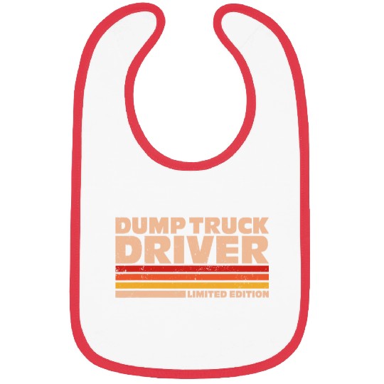 Construction Worker Retro Flag Dump Truck Driver Bibs