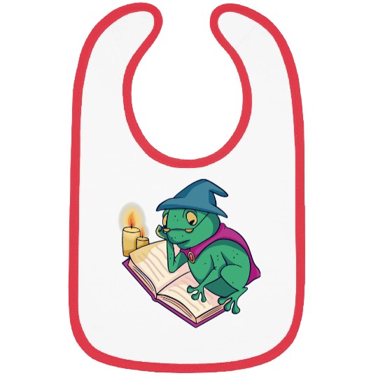 Frog Pet with Mushroom Cute Cottagecore Aesthetic Bibs