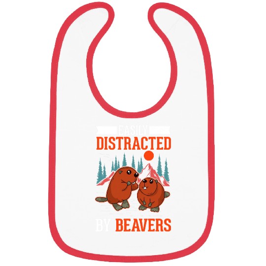 Beaver Pet Easily distracted by Beavers 01 7 Bibs