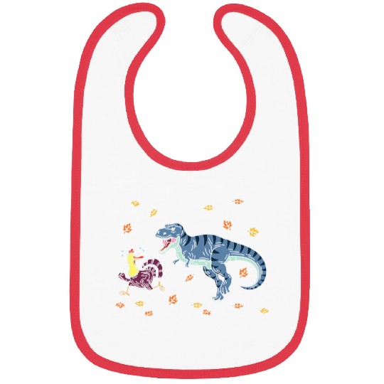Dinosaur Pet Thanksgiving Dino Meal Turkey Trot Gobble Gobble Bibs