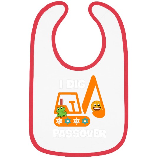 Excavator Fun I Dig Passover Excavator Construction Pesach Matzah Frogs 36 Bibs
