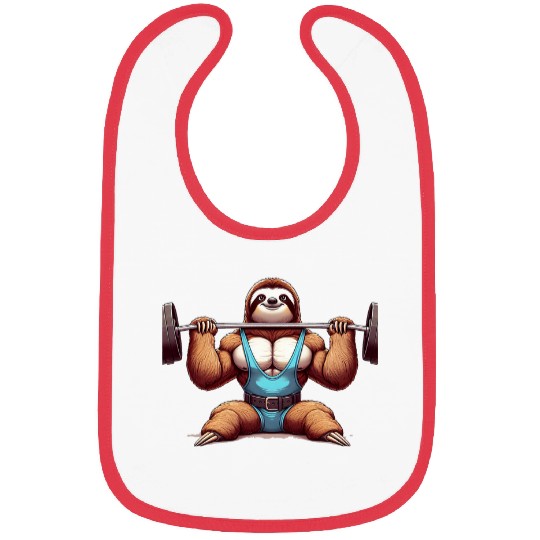Sloth Strength Training Gym Sloth Bodybuilding Bibs
