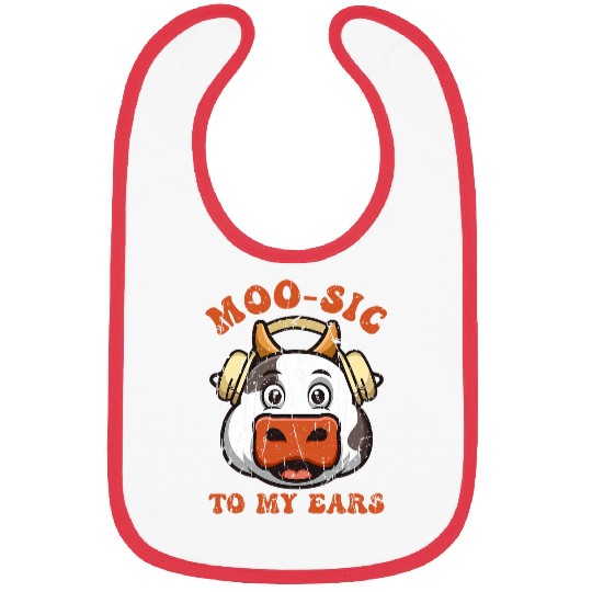 Cow Pet Moosic to my ears 2Cow Bibs