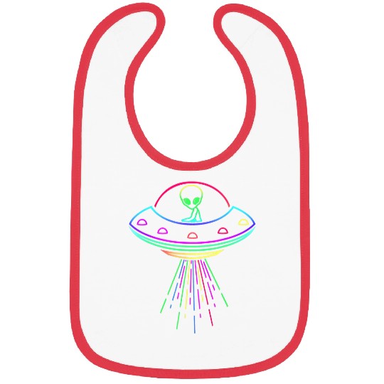 Aliens UFO Trippy Alien Hippie Spaceship Bibs