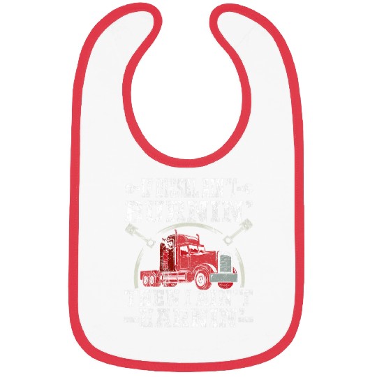 Truck Fun Funny Diesel Trucker Big Rig SemiTrailer Bibs