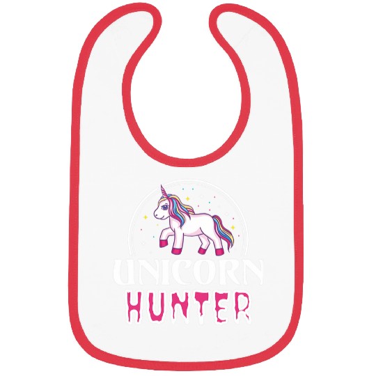 Unicorn Pet Funny Fantasy Unicorn Hunter Bibs