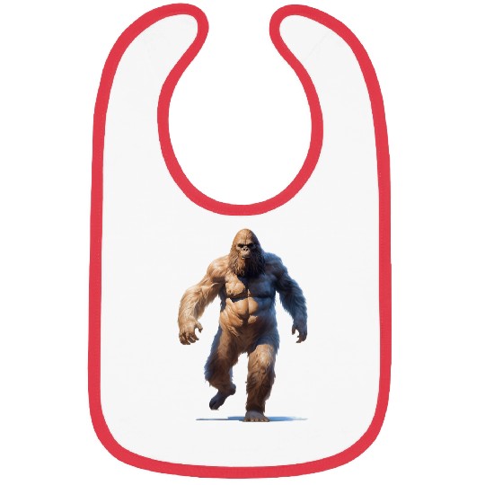 Bigfoot Pet Sasquatch Rock And Roll running kong Bibs