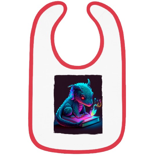 Book Fun Reading Dragon Dino Book Books Reading Fantasy Bibs