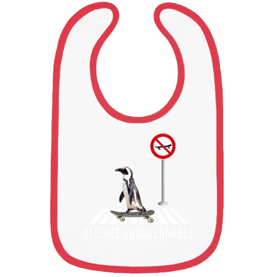 Penguin Pet Become Ungovernable Penguin Skateboarding Bibs