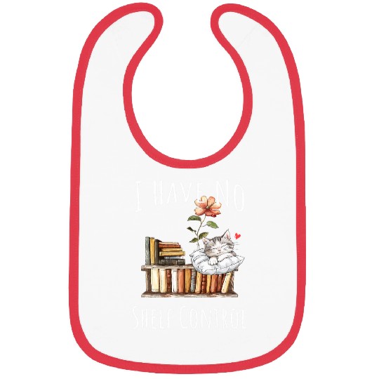 Book Fun Cat Mom I Have No Shelf Control Graphic Tee for Book Bibs