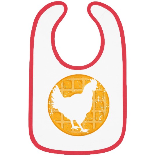 Chicken Pet Waffles Gift for Chicken Waffle Lover Bibs