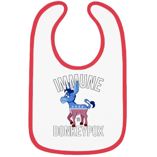 Donkey Pet Immune to Donkey Pox Bibs