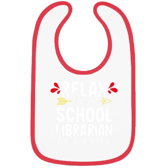Book Fun Relax School Librarian Library Teacher Book Lover Nerd Bibs