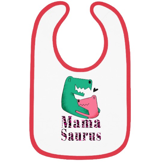 Dinosaur Pet MamaSaurus TRex Funny Mama Saurus Dinosaurs Leopard 1 Bibs