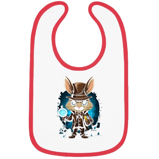 Easter Bunny Detective Easter Bibs