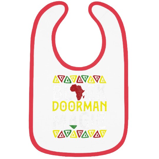 Afro Black Doorman Magic Apparel African Melanin Janitor Men Bibs