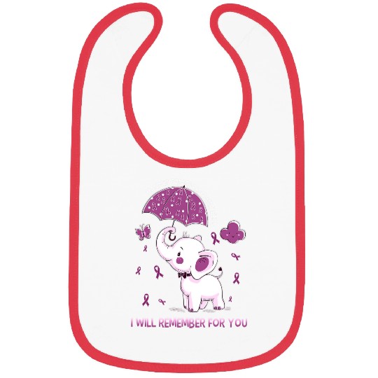 Elephant Mammal Honors Caregivers Awareness Bibs