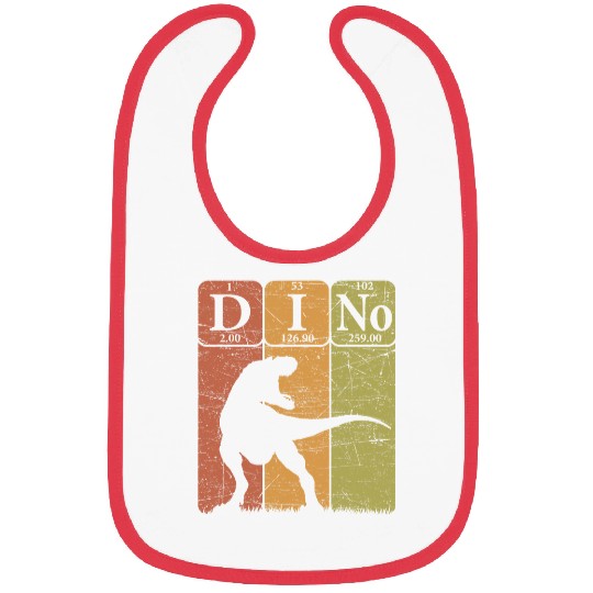 Dinosaur Pet Periodic Table Elements T rexs Dino Paleontologist 2 Bibs