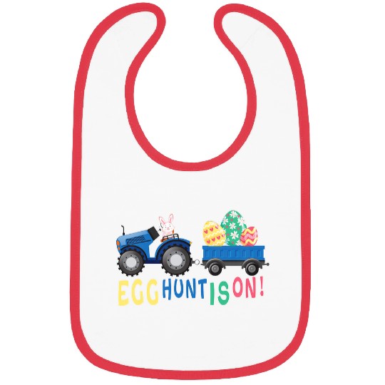 Tractor Fun driving Kids Egg Hunt Is ON Funny Easter Egg Tractor for Kids Bibs