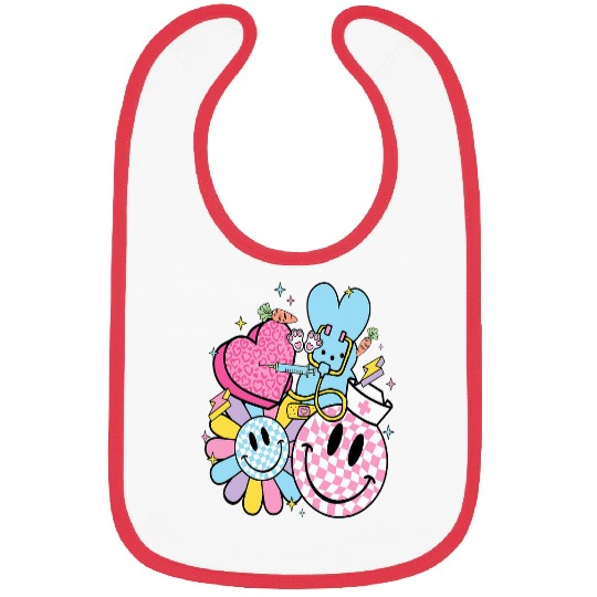 Easter Bunny Stethoscope nurses Doctor RabbitNursing Easter Bibs