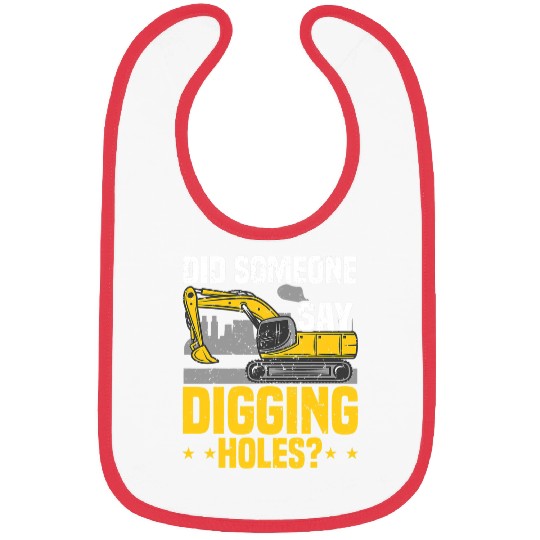 Excavator Fun Operator Digging Holes Backhoe Sand Digger Bibs