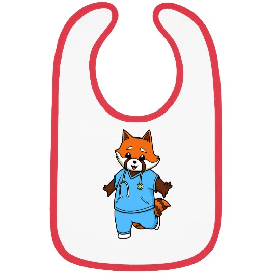 nurses Job Comic red panda nurses Bibs