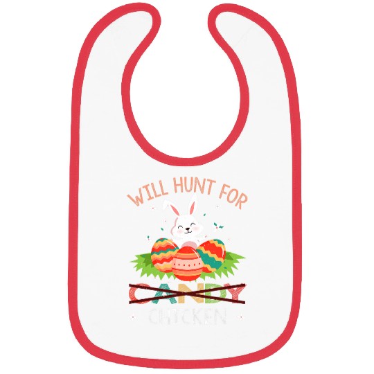 Chicken Pet Kawaii Bunny Easter Day Happy Easter Sunday Bibs
