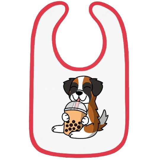 Saint Bernard Pet Boba Bubble Milk Tea Saint Bernard Bibs