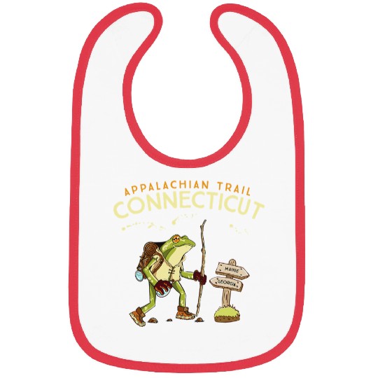 Frog Pet Appalachian Trail Connecticut Hiking Funny Bibs
