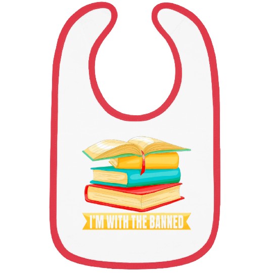 Im with The Banned Books Librarian Tee Book Lovers Bibs