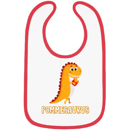 Dinosaur Pet Pommesaurus Dinosaur French Fries Lovers Bibs