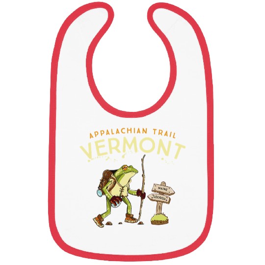 Frog Pet Appalachian Trail Vermont Hiking Funny Bibs