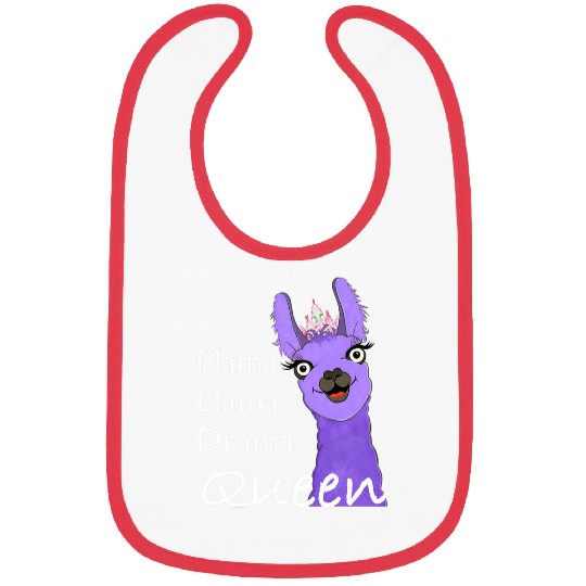 Llama Pet design mama llama drama queen Bibs