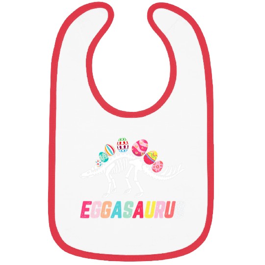 Dinosaur Pet Dinosaur Pet Eggasaurus Stegosaurus Egg Dinosaur Happy Easter Day Bibs