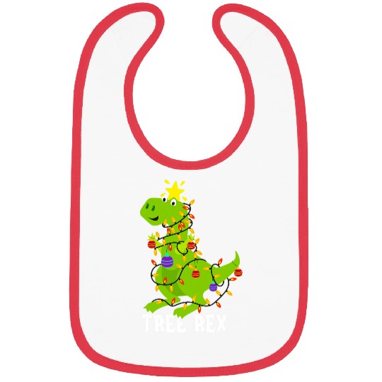 Dinosaur Pet Funny Tree rexs With Christmas Balls And Lighting Bibs