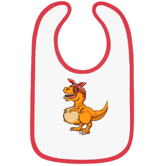 Dinosaur Pet Pregosaurus rexs Funny Mamasaurus Pregnancy Announcement Bibs