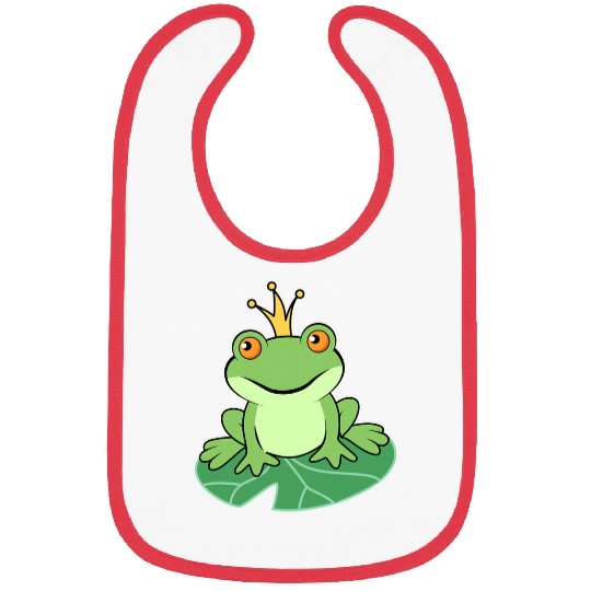 Frog Pet Cute King Frog Toad with a Crown Bibs