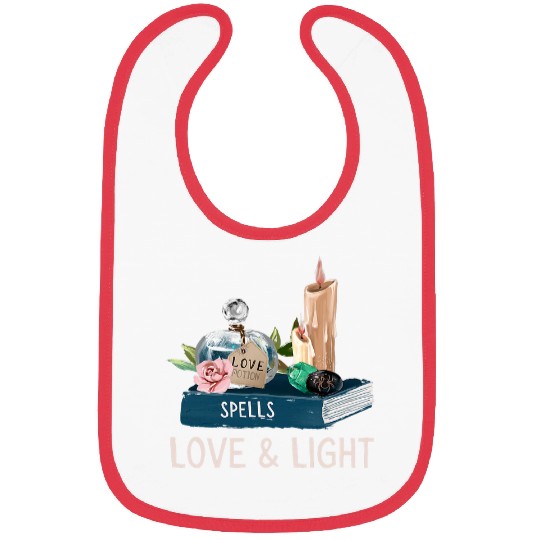 Book Fun Wicca Gift White Magic Tee White Witch Pagan Spell Book Jade Bibs