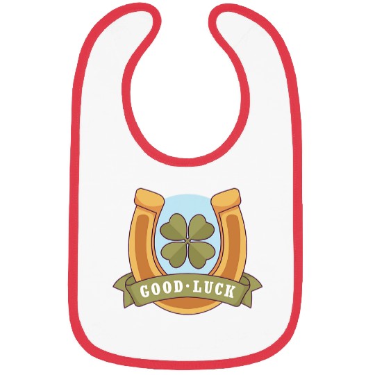 Horse Pet Good Luck horseshoe illustration Bibs