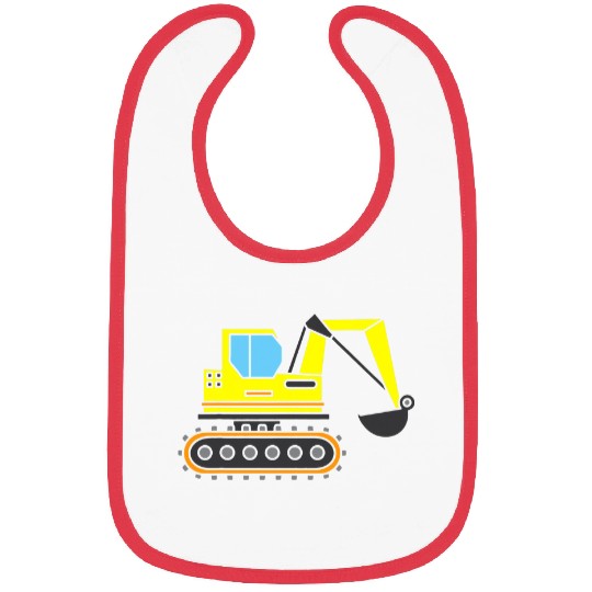 Excavator Fun Construction Site Gift Idea Construction Crawler Bibs