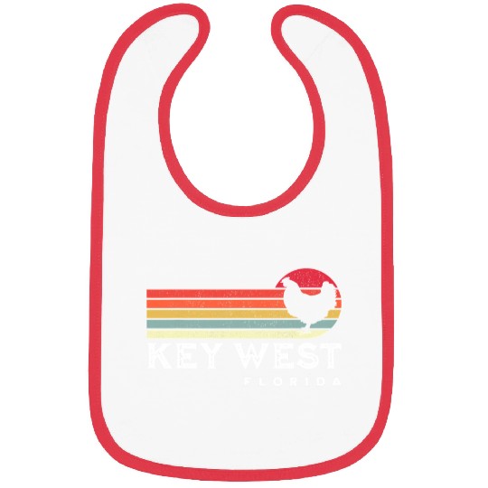 Chicken Pet Key West Florida Chicken Lover Souvenir 7 Bibs