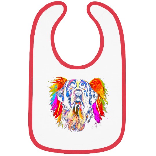 Saint Bernard Pet Dog Angel Wings Bibs