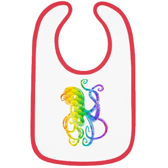 Octopus Pet Rainbow Sea Monster Octopus Kraken 2Cthulhu Bibs