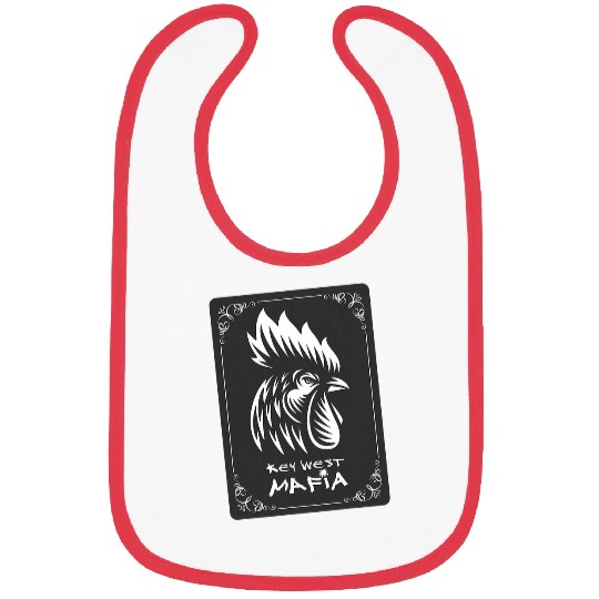 Chicken Pet Key West Florida Gangster Rooster Bibs